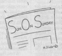 Cartoon of Sun on Sunday